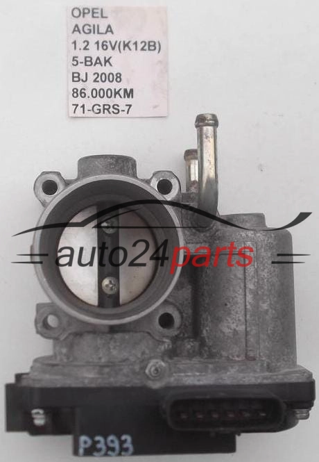 THROTTLE BODY OPEL AGILA 1.2 16V K12B 5-BAK 86.000KM 71-GRS-7, 71GRS7