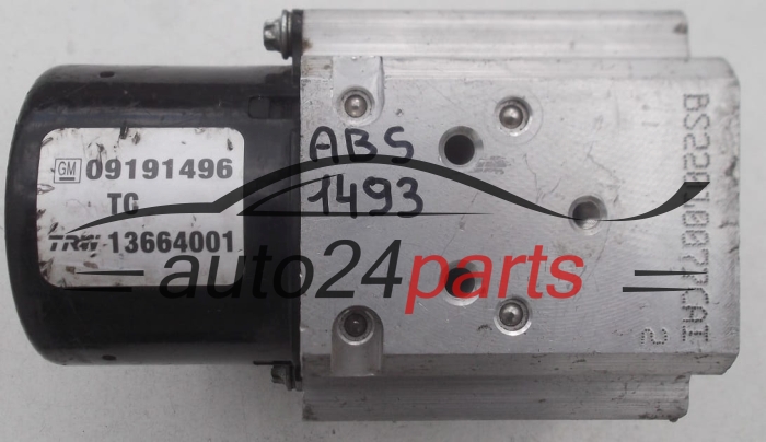 ABS PUMP OPEL VECTRA C SIGNUM GM 09191496 TC, TRW 13664001, 13509101J, 13664001, 54084676A 