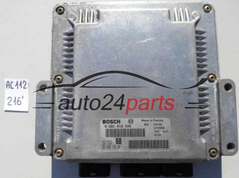 KOMPUTER STEROWNIK SILNIKA CITROEN XSARA PICASSO 2.0 HDI BOSCH 0 281 010 595, 0281010595, 96 420 149 80, 9642014980, EDC15C2 68