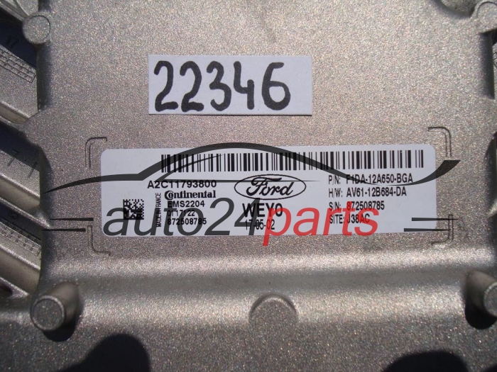 MOTORSTEUERGERÄT ECU STEUERGERAT FORD CONTINENTAL A2C11793800, F1DA-12A650-BGA, F1DA12A650BGA, 872508785