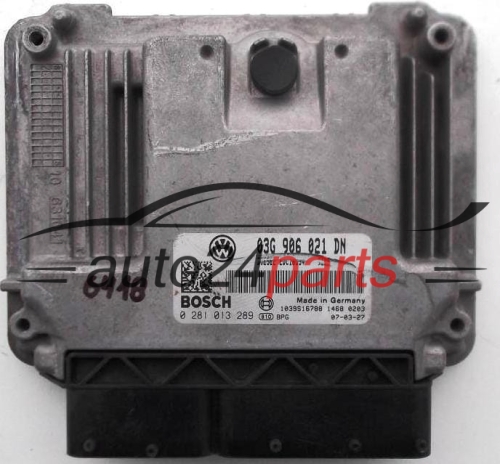 CENTRALITA DE MOTOR SKODA OCTAVIA 1.9TDI BOSCH 0 281 013 289, 0281013289, 03G 906 021 DN, 03G8906021DN, 1039S16788