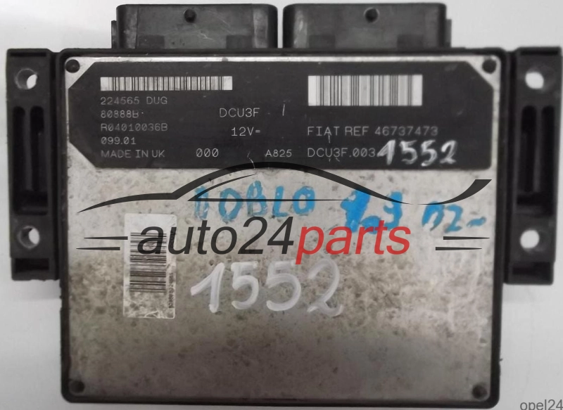 CALCULATEUR MOTEUR FIAT DOBLO 1.9 D LUCAS R04010036B, 46737473