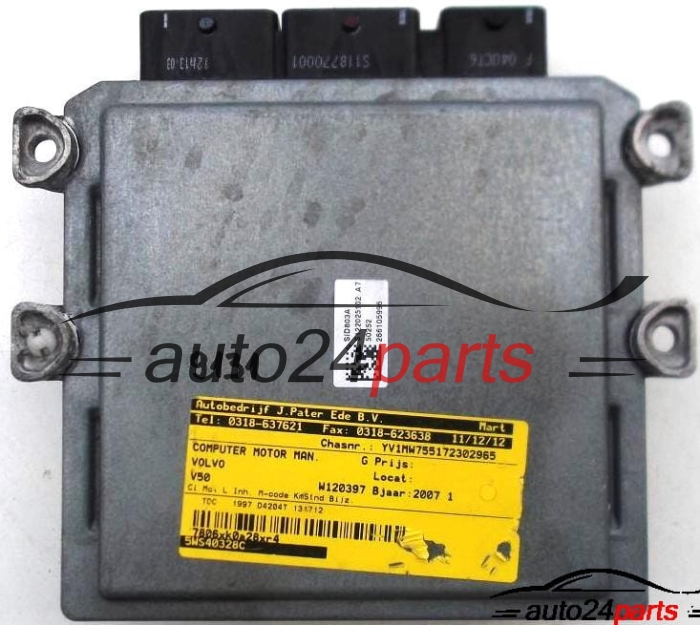 ECU CENTRALITA DE MOTOR VOLVO C30 2.0, SIEMENS 5WS40328C-T