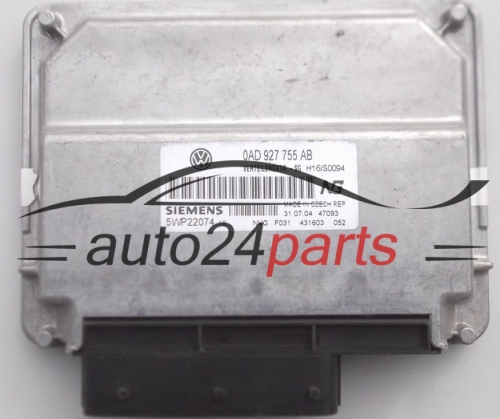 CENTRALITA ECU CAJA DE CAMBIO AUTOMATICO VW VOLKSWAGEN TOUAREG 0AD927755AB, 0AD 927 755 AB, 5WP22074 
