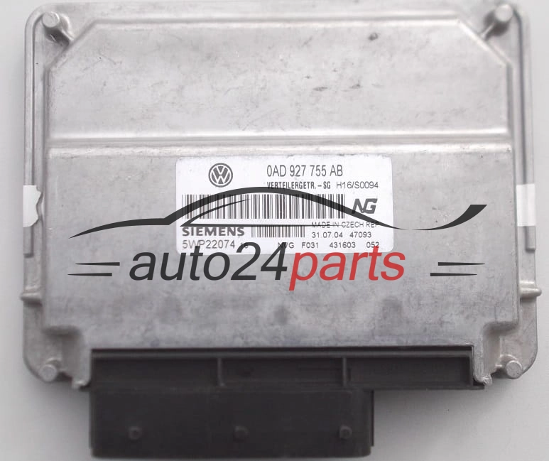 CENTRALITA ECU CAJA DE CAMBIO AUTOMATICO VW VOLKSWAGEN TOUAREG 0AD927755AB, 0AD 927 755 AB, 5WP22074 