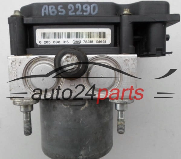ABS FIAT PUNTO BOSCH 0 265 231 331, 0265231331, 46836768, 0 265 800 315, 0265800315