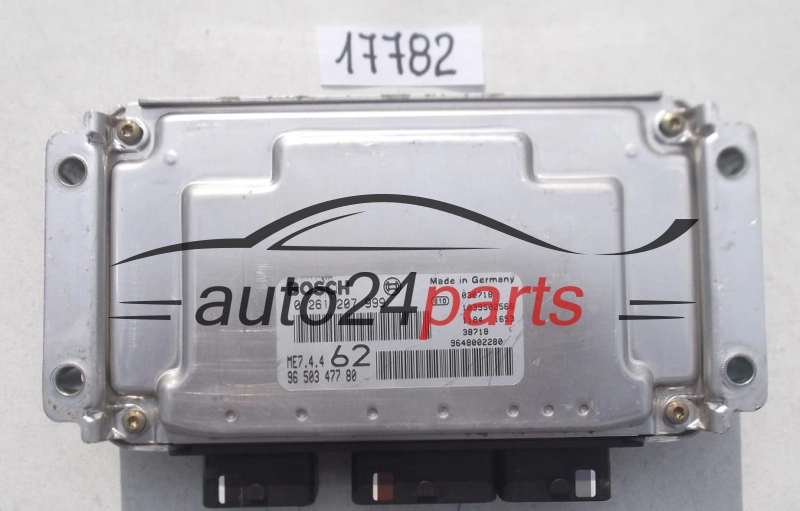 KOMPUTER STEROWNIK SILNIKA CITROEN C2 1.6 BOSCH 0 261 207 999, 0261207999, 96 503 477 80, 9650347780, 9648002280, ME7.4.4 62