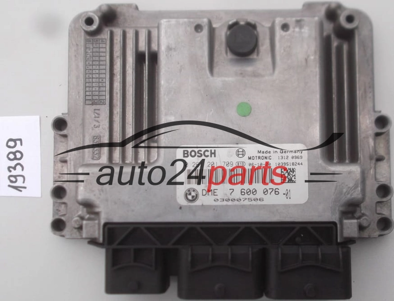KOMPUTER STEROWNIK SILNIKA MINI COOPER 1.6 BOSCH 0 261 201 709, 0261201709, DME 7 600 076, DME7600076, 7600076