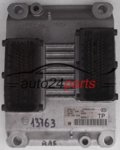 KOMPUTER STEROWNIK SILNIKA OPEL ASTRA BOSCH 0 261 200 176, 0261200176, 55 352 932, 55352932 - 