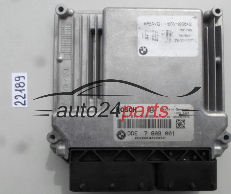KOMPUTER STEROWNIK SILNIKA BMW X3 118 E87 E90 BOSCH 0 281 014 239, 0281014239, DDE 7 810 001, 7810001