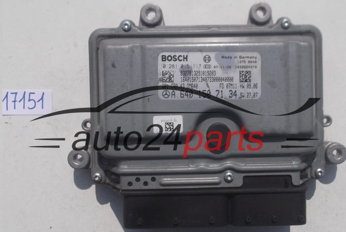 Μονάδα Ελέγχου Κινητήρα MERCEDES A180/B180 2.0 CDI BOSCH 0 281 015 117