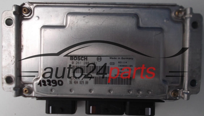 KOMPUTER STEROWNIK SILNIKA CITROEN, PEUGEOT 206 1.6 16V, BOSCH 0 261 208 101, 0261208101, 96 484 829 80, 9648482980, ME7.4.4 79