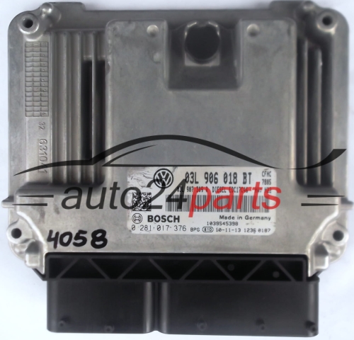 ECU ENGINE CONTROLLER VW VOLKSWAGEN CADDY 2.0 TDI 03L906018BT, 03L 906 018 BT, 03L907309R, 03L 907 309 R, BOSCH 0281017376, 0 281 017 376 DIESEL EDC17C46