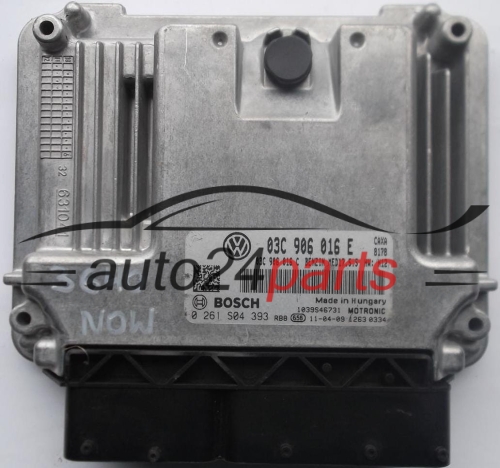 CENTRALINA DO MOTORE SKODA OCTAVIA 1.4 TSI BOSCH 0 261 S04 393, 0261S04393, 03C 906 016 E, 03C906016E, 03C 906 016 C, 03C906016C