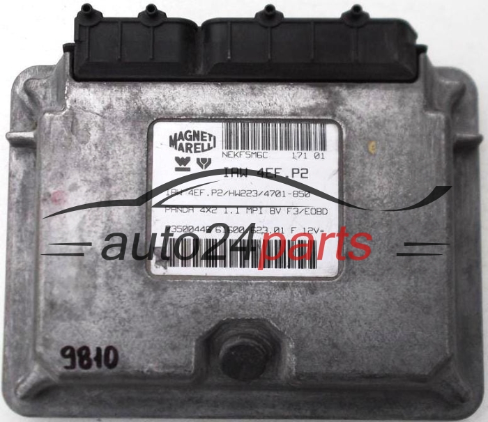 KOMPUTER STEROWNIK SILNIKA FIAT PANDA 1.1 8V, IAW 4EF.P2, IAW4EFP2, 61600.623.00 F, 6160062300F, IAW 4FE.P2/HW203/4502-843, IAW4EFP2HW2034502843 
