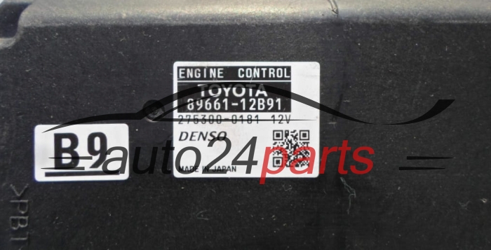 Calculateur Moteur TOYOTA AURIS Denso 2753000181, 8966112B91