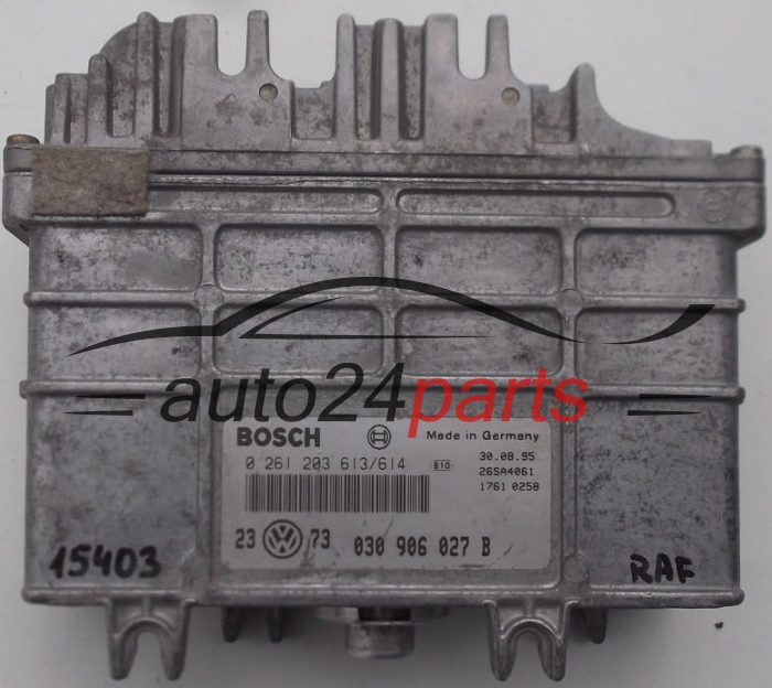 CENTRALINA MOTORE VOLKSWAGEN GOLF III VENTO BOSCH 0 261 203 613/614, 0261203613, 0261203614, 030 906 027 B, 030906027B