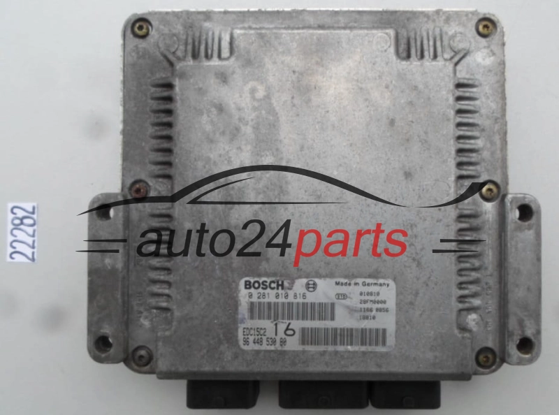 KOMPUTER STEROWNIK SILNIKA CITROEN JUMPY BOSCH 0 281 010 816, 0281010816, 96 443 530 80, 9644353080