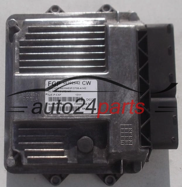 Μονάδα Ελέγχου Κινητήρα OPEL ASTRA 1.3 JTD MAGNETI MARELLI MJD 6O2.A6, MJD6O2A6, MJD602A6, FGP 55202542 CW, 55202542CW, 71600.094.02, 7160009402