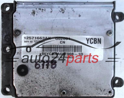 ECU ENGINE CONTROLLER OPEL VECTRA SIGNUM 2.2 Z22SE 12571663 AK YCBN, 12571663AK