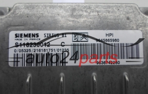 Μονάδα Ελέγχου Κινητήρα CITROEN S118230012 C, S118230012C, 9645865980, SIRIUS 81