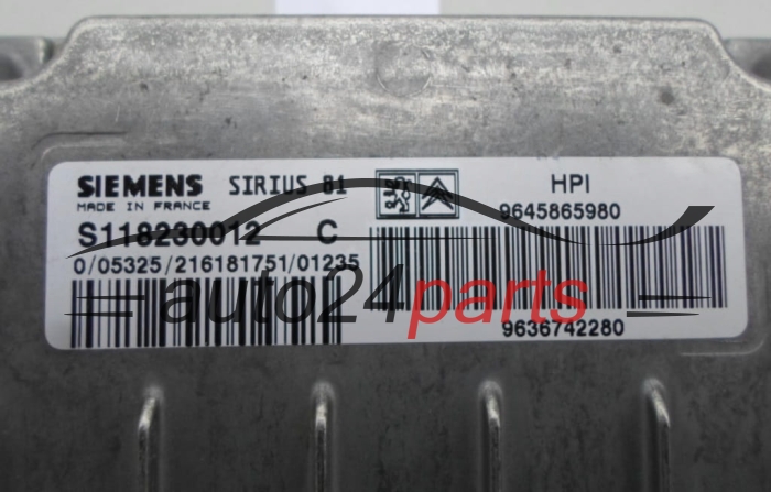 Μονάδα Ελέγχου Κινητήρα CITROEN S118230012 C, S118230012C, 9645865980, SIRIUS 81