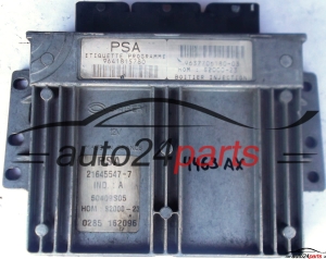 CALCULATEUR MOTEUR PEUGEOT 206 1.4 21645547-7, 9641815780, 9637706180-03, S2000-23