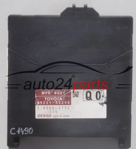 CENTRALKA MODUL STEROWNIK TOYOTA VERSO 89221-52240, 8922152240, 238000-2752, 2380002752