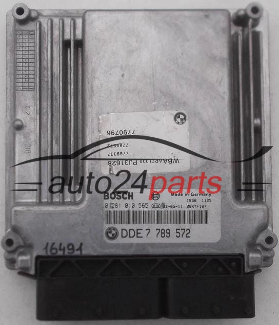 Μονάδα Ελέγχου Κινητήρα BMW E46 320 2.0 D BOSCH 0 281 010 565, 0281010565, DDE7 789 572, DDE7789572, 7789572 