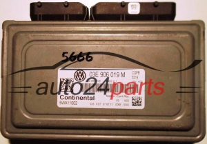 CENTRALINA DO MOTORE VOLKSWAGEN POLO 1.2 CONTINENTAL 5WA11002, 03E 906 019 M, 03E906019M, 03E906019B, SIMOS11.1 