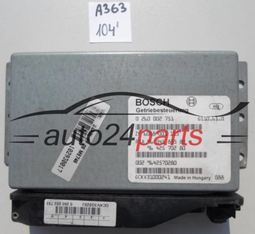 STEROWNIK SKRZYNI AUTOMATYCZNEJ CITROEN PEUGEOT BOSCH 0 260 002 751,  96 345 835 80