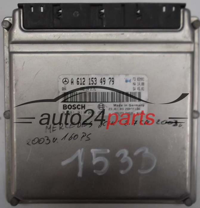 ECU ENGINE CONTROLLER MERCEDES W203 CLK 270 CDI A6121534979