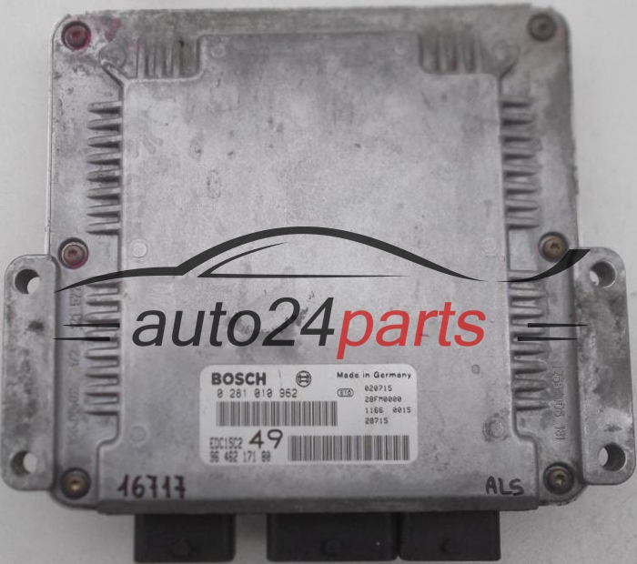 Μονάδα Ελέγχου Κινητήρα CITROEN XSARA II 2.0, BOSCH 0 281 010 962