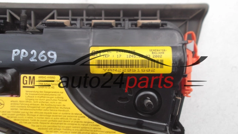 AIRBAG FOTELA PODUSZKA POWIETRZNA SIEDZENIA OPEL VECTRA C SIGNUM 24437228