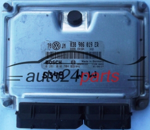 MOTORSTEUERGERÄT ECU STEUERGERAT VW VOLKSWAGEN PASSAT 1.9 TDI 038906019ER, 038 906 019 ER, BOSCH 0281010704, 0 281 010 704