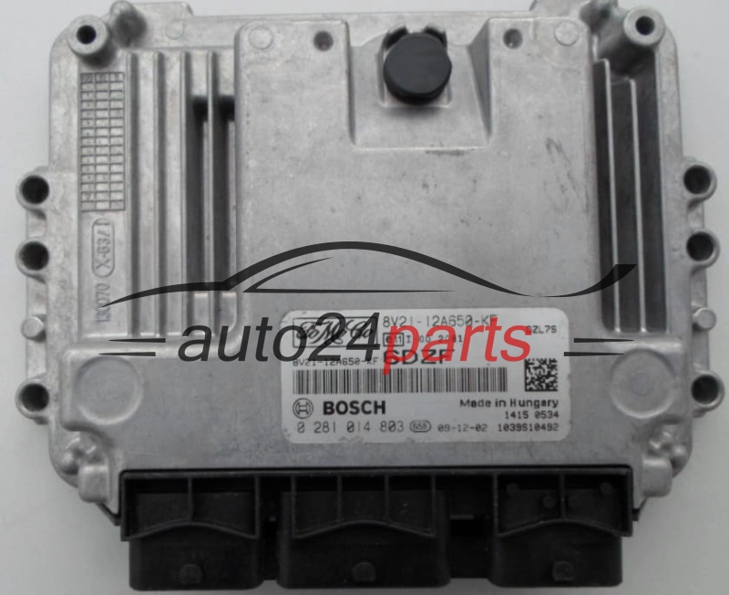 Μονάδα Ελέγχου Κινητήρα FORD FIESTA 1.6 TDCI BOSCH 0 281 014 803,  FoMoCo 8V21-12A650-KF