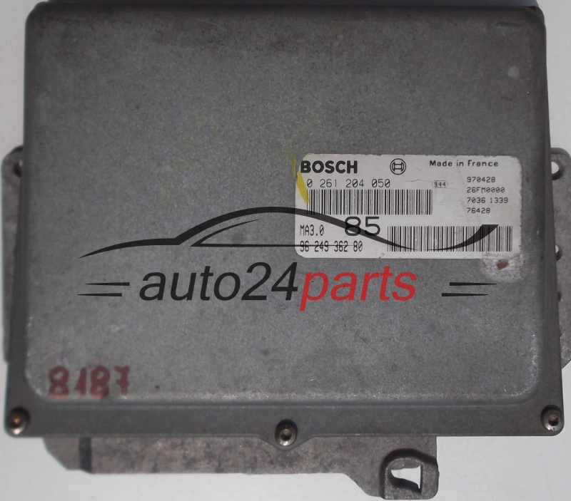 BOSCH 0 261 204 050, 0261204050, 96 249 362 80, 9624936280