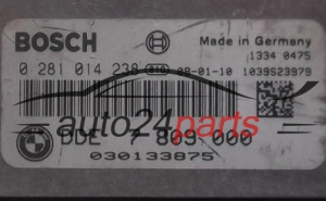 ECU CENTRALITA DE MOTOR BMW E60 520 2.0 D BOSCH 0281014238, 0 281 014 238, DDE 7 809 000, DDE7809000, 7809000, 1039S23979