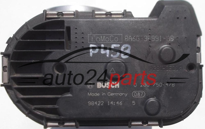 CORPO FARFALLATO FORD FIESTA 1.4 TDCI BOSCH 0 280 750 478, 0280750478, 8A6G-9F991-AB, 8A6G9F991AB