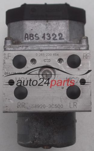 BOMBA HIDRAULICA Y CENTRALITA ABS HYUNDAI KIA BOSCH 0 265 220 654, 0265220654, 58920-3C500, 589203C500, 0 273 004 617, 0273004617