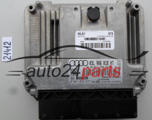 Μονάδα Ελέγχου Κινητήρα AUDI A4 2.0 TDI BOSCH 0 281 018 577, 0281018577, 03L 906 018 HT, 03L906018HT, EDC17C46