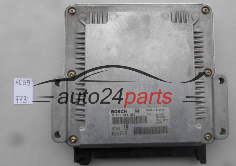 PEUGEOT 406 2.0 HDI BOSCH 0 281 010 361, 0281010361, 96 416 076 80, 9641607680, EDC15C2 