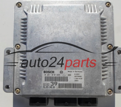 ECU CENTRALITA DE MOTOR  CITROEN C5 2.2 HDI BOSCH 0 281 010 885, 96 455 348 80