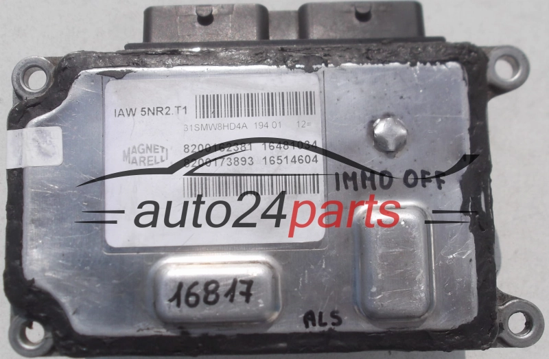 Μονάδα Ελέγχου Κινητήρα RENAULT TWINGO CLIO 1.2 MAGNETI MARELLI IAW 5NR2.T1
