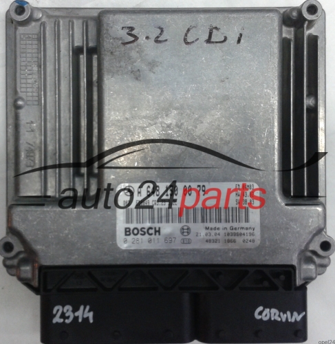 ECU ENGINE CONTROLLER MERCEDES W220 S320 CDI A6481500079, A 648 150 00 79, 6481500079, BOSCH 0281011697, 0 281 011 697, ED0049 CR3.23 