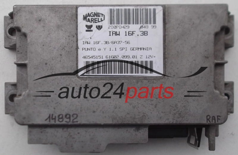 MAGNETI MARELLI IAW 16F.38, IAW16F38, 61602.099.01, 6160209901, 46545151