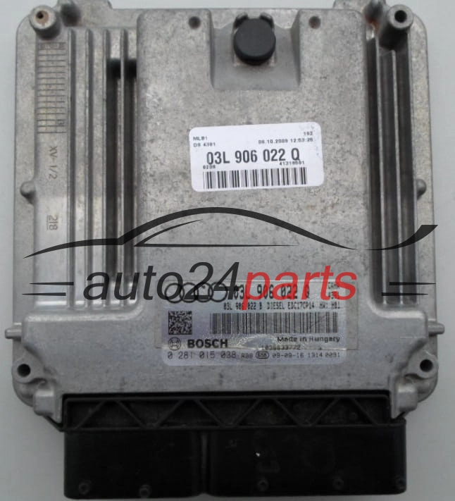 ECU CENTRALITA DE MOTOR  AUDI Q5 2.0 TDI BOSCH  0281015038,  03L906022Q, 03L906022B