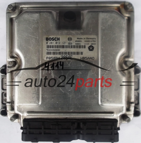ECU ENGINE CONTROLLER CHRYSLER VOYAGER 2.8 CRD BOSCH 0 281 012 121, 0281012121, P05094285AE