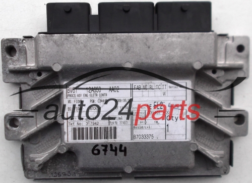 MOTORSTEUERGERÄT ECU STEUERGERAT FORD FIESTA BV61 12A650 AA02, BV6112A650AA02, B7033375, 5012542, EMS2204 