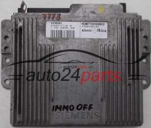 KOMPUTER STEROWNIK SILNIKA RENAULT LAGUNA 2 1.9 DCI, S103717116 R, S103717116R, HOM7700100603, 7700106185 - 7773
